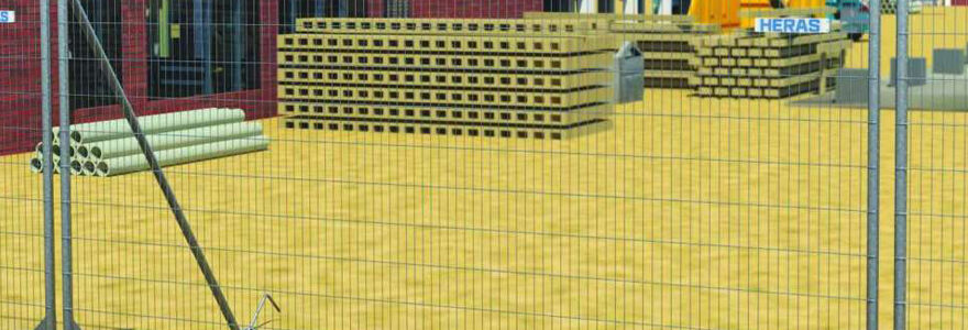 grilles et de clôtures de chantier