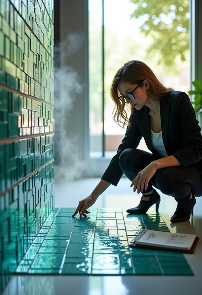 applications du carrelage en verre